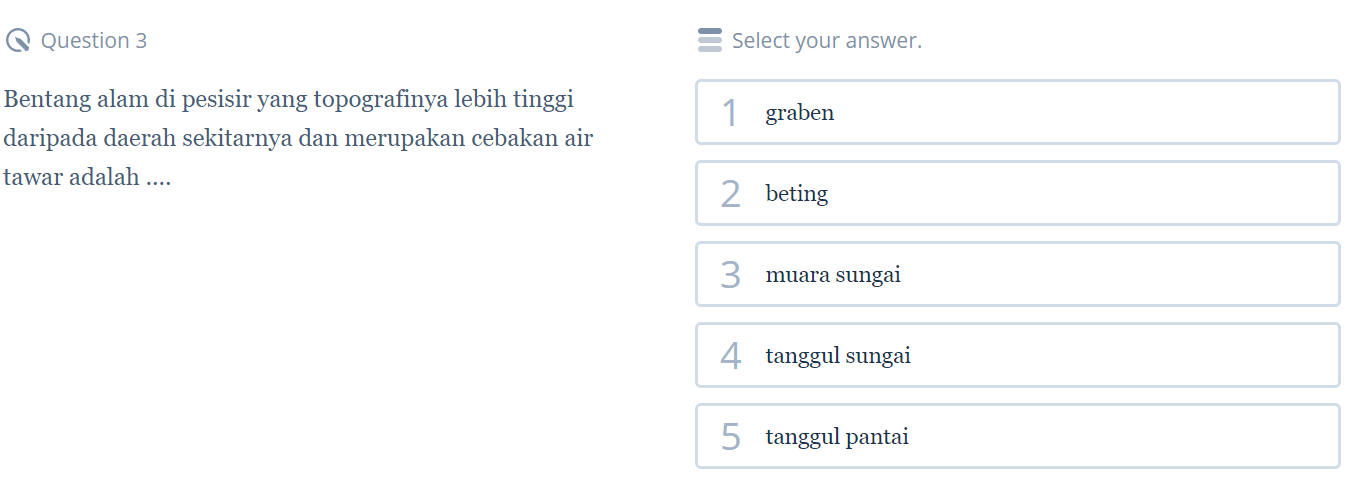 Contoh Soal Hidrosfer Nomor 1