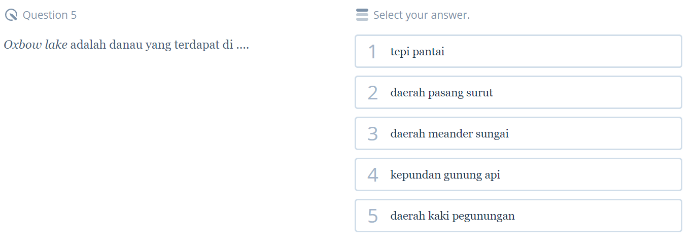 Contoh Soal Hidrosfer Nomor 1