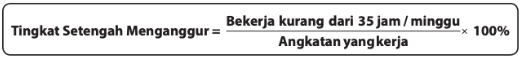 rumus menghitung besar tingkat setengah mengganggur