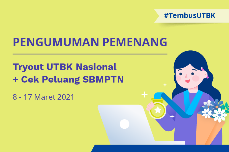 Pengumuman pemenang Tryout UTBK 2021 Quipper