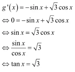 Jika, g’(x) = 0, berlaku