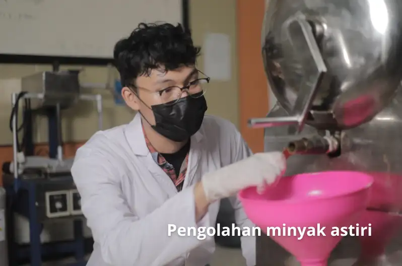 pengolahan minyak astiri dalam green campus uisi
